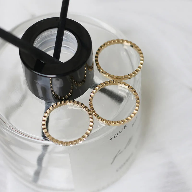 Crystal Accent Ring (3 Pcs)