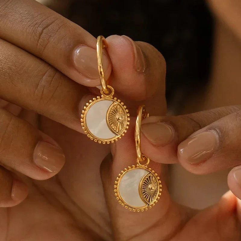 Celestial Glow Hoop Earring