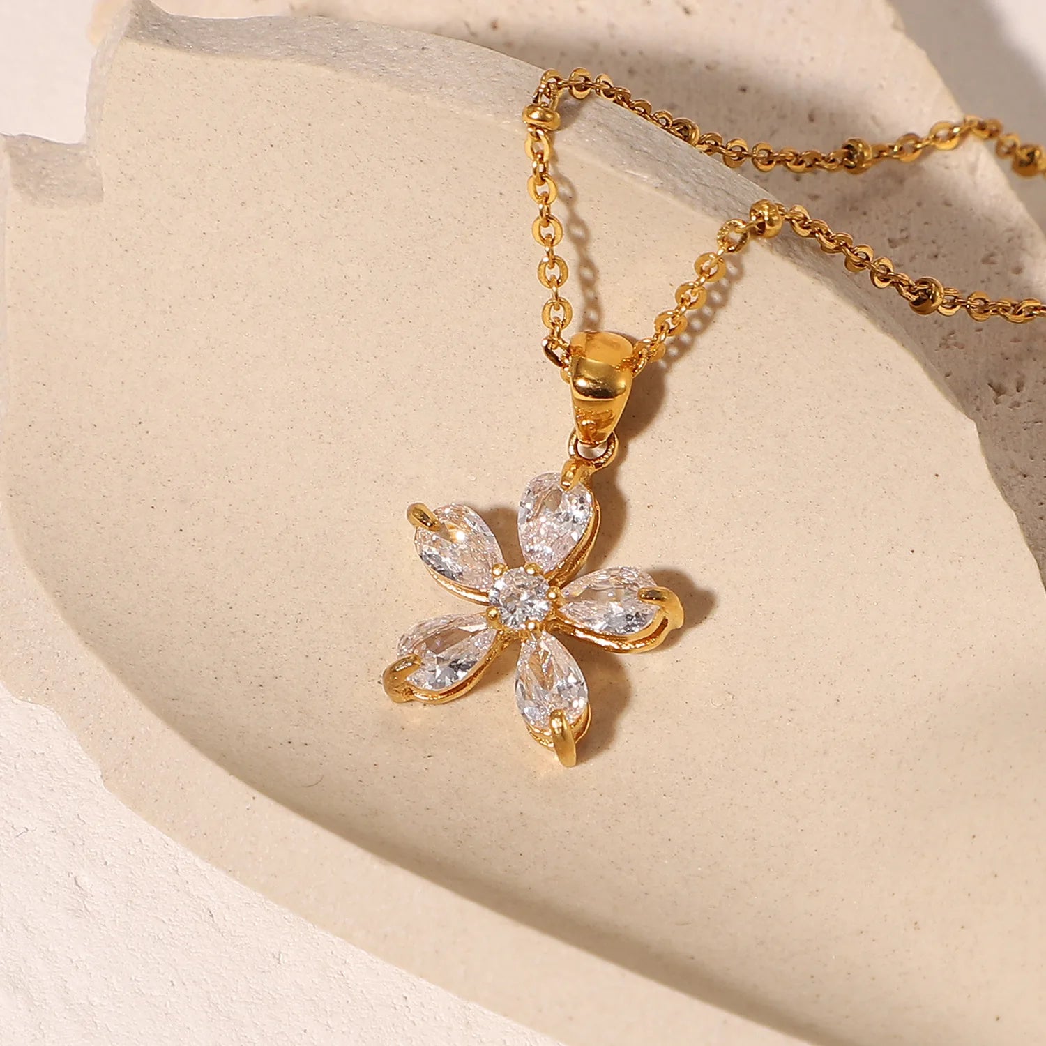 Celeste Bloom Pendant Necklace