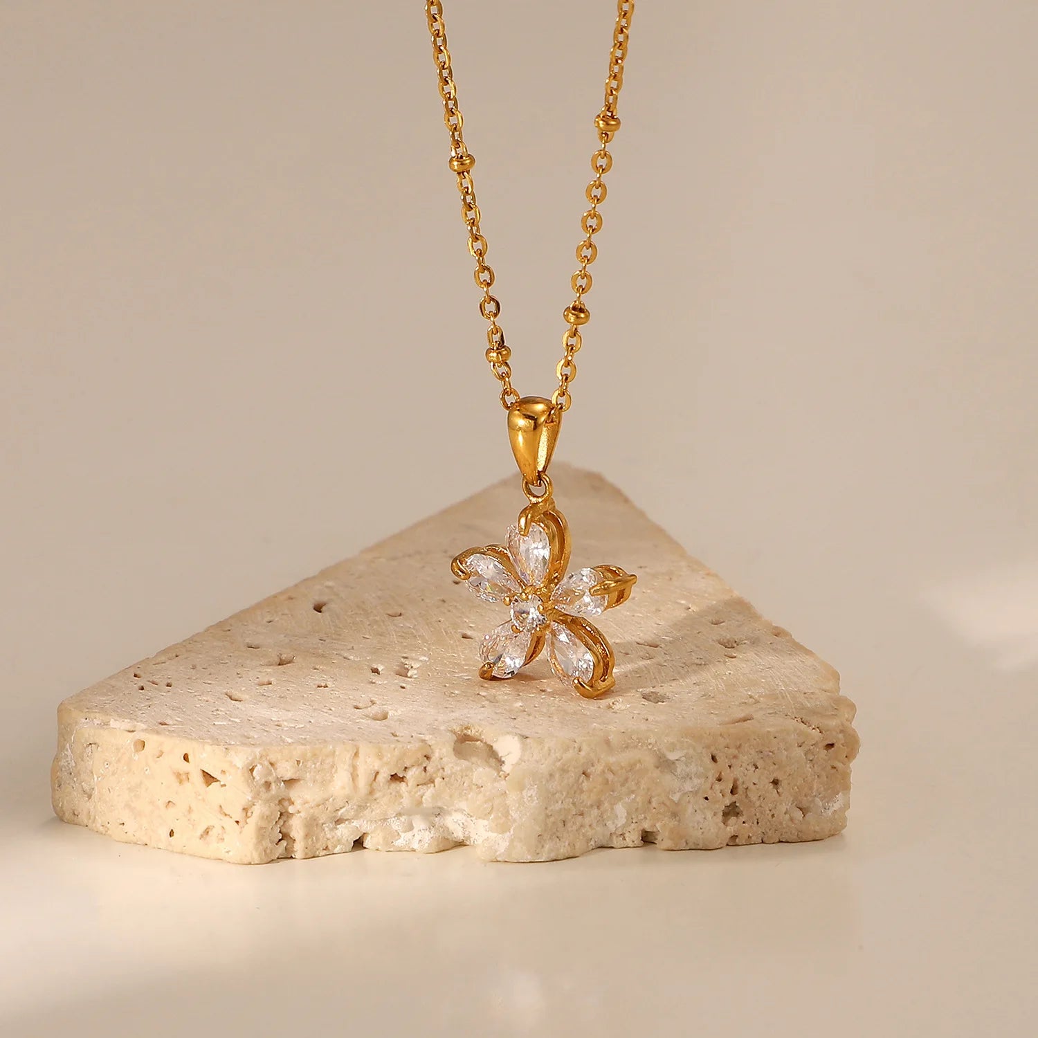 Celeste Bloom Pendant Necklace