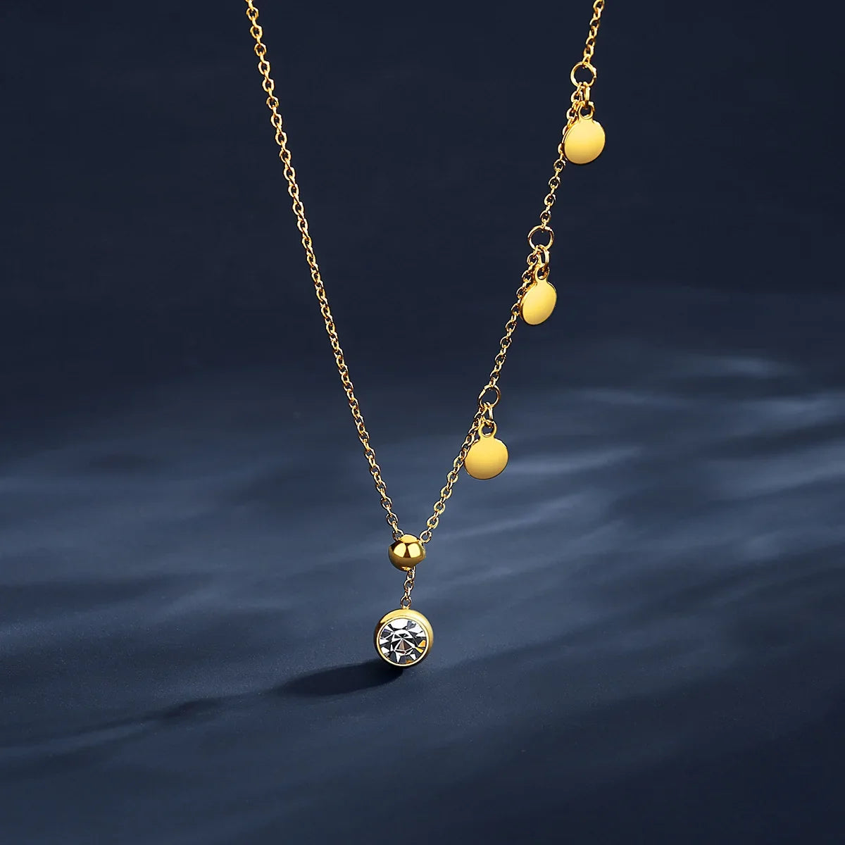 Celeste Drop Lariat Necklace