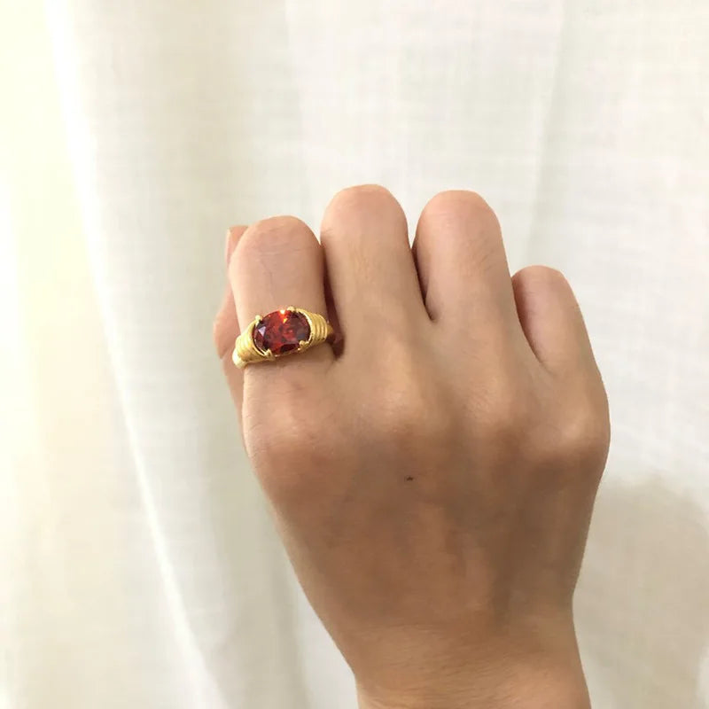 Luxe Aura Gemstone Rings