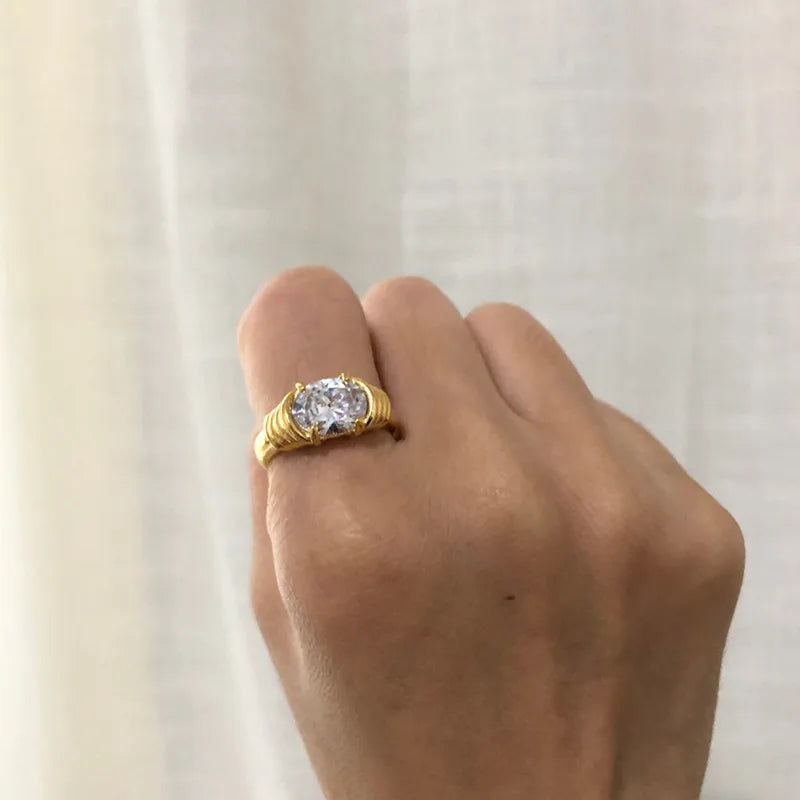 Luxe Aura Gemstone Rings