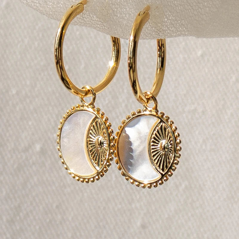 Celestial Glow Hoop Earring