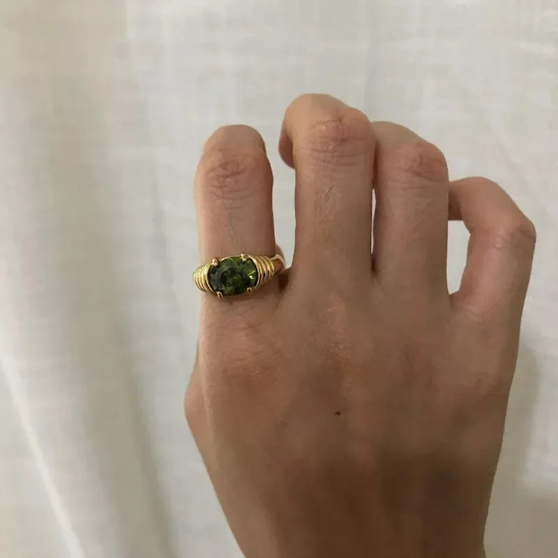 Luxe Aura Gemstone Rings