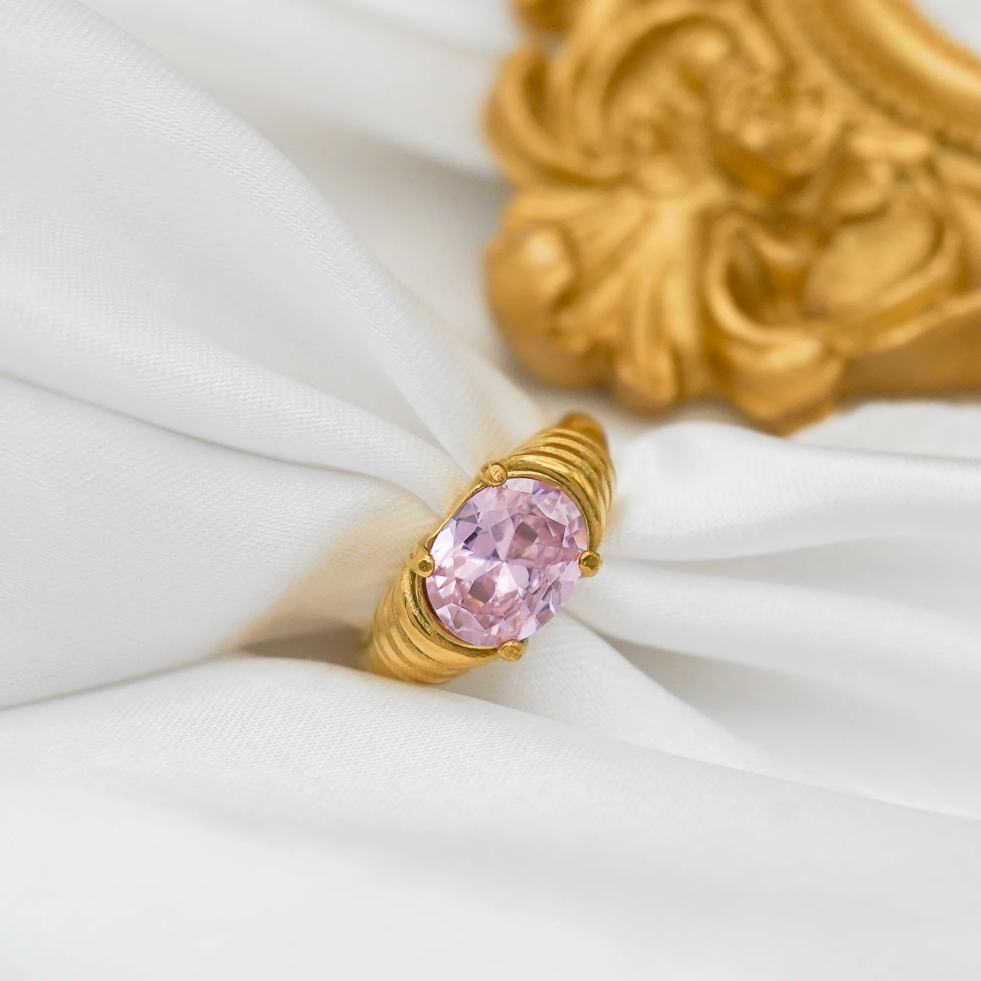 Luxe Aura Gemstone Rings