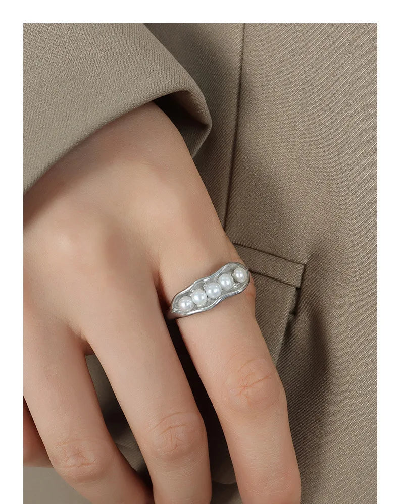 Ocean Bloom Pearl Ring