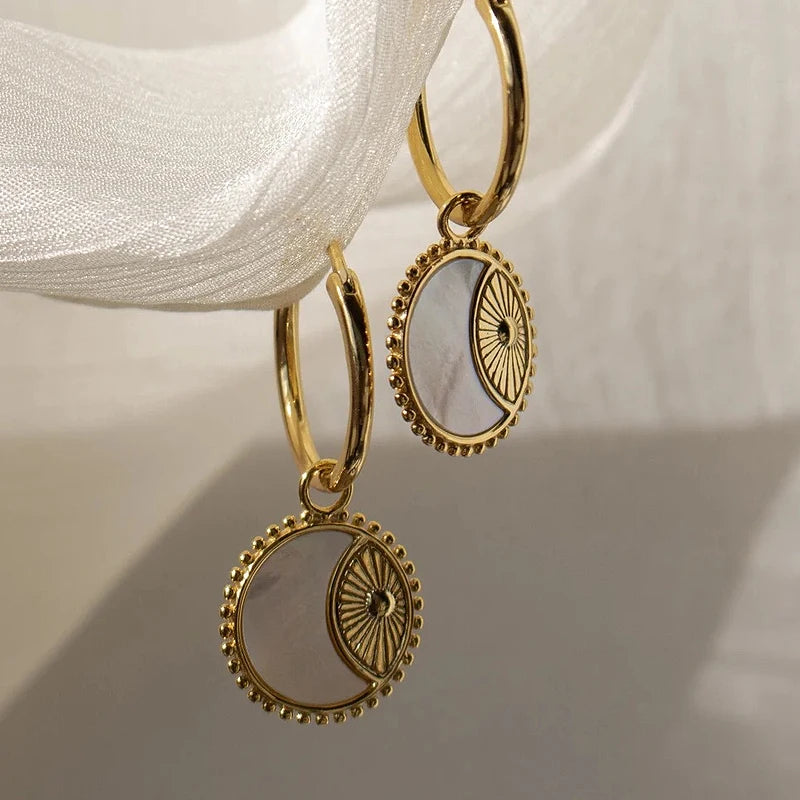 Celestial Glow Hoop Earring