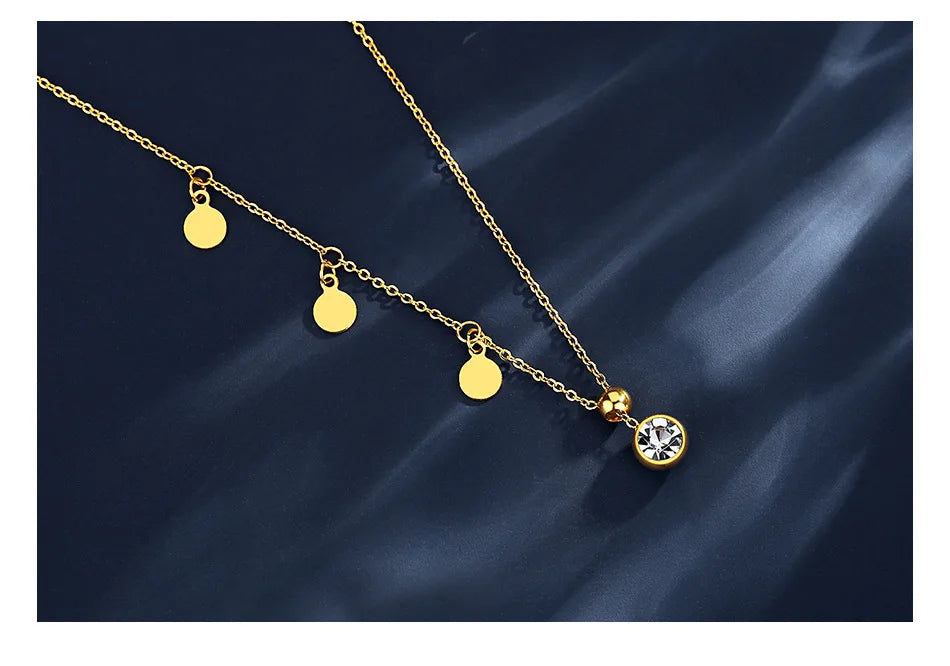 Celeste Drop Lariat Necklace