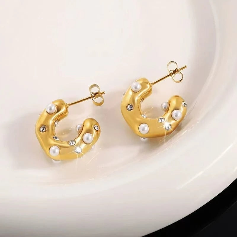 Golden Whispers Earring