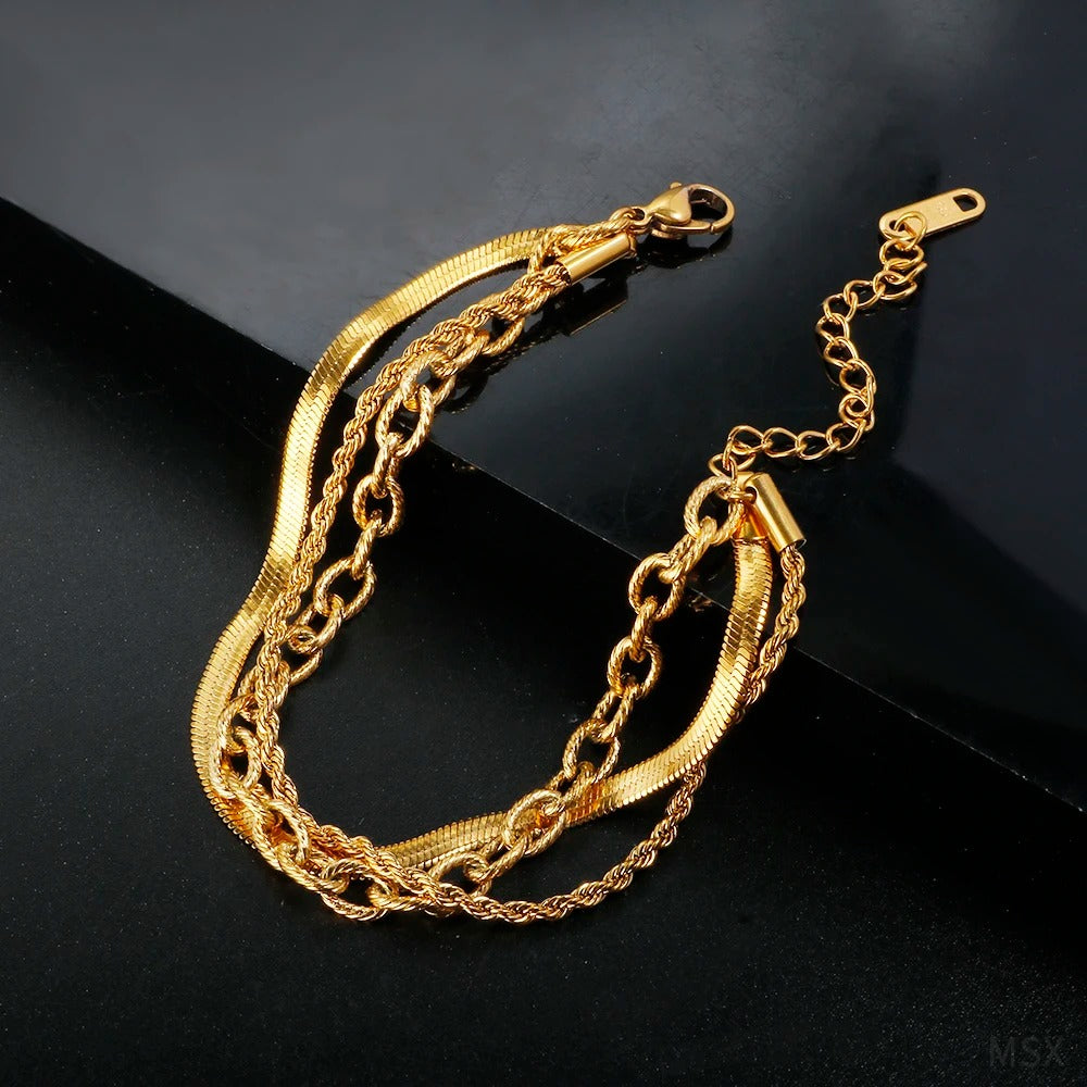 Gilded Layers Luxe Bracelet