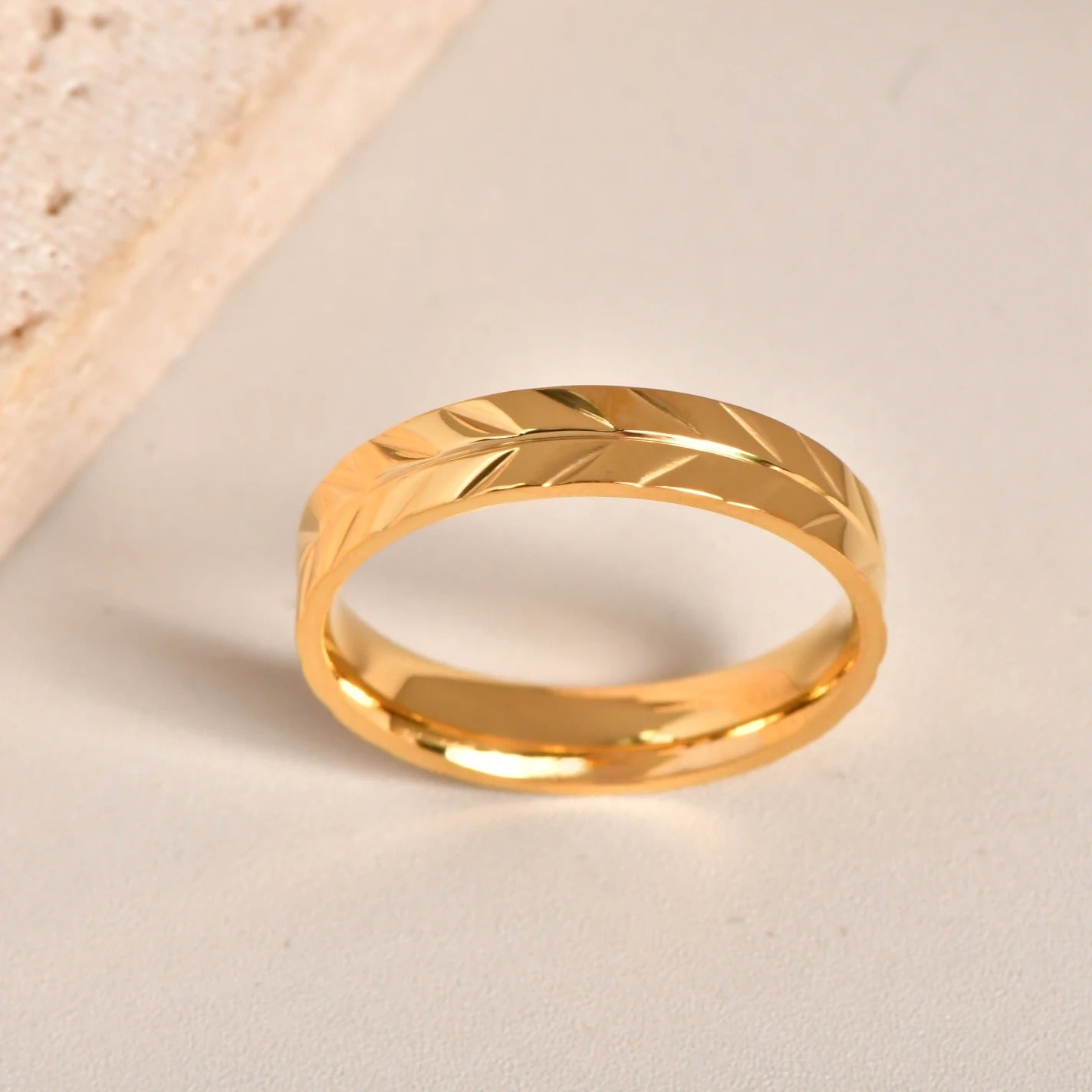 Gilded Helix Ring