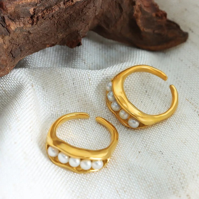 Ocean Bloom Pearl Ring