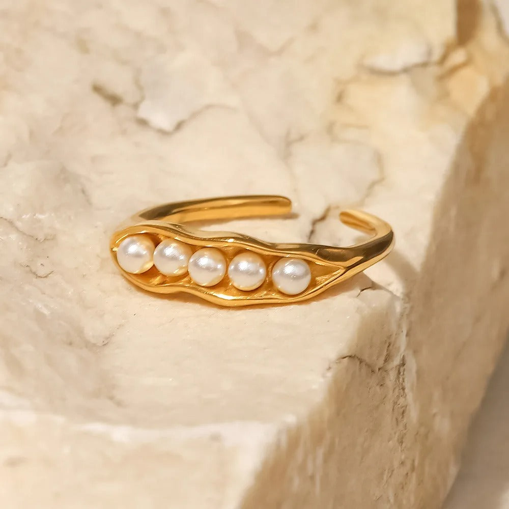 Ocean Bloom Pearl Ring