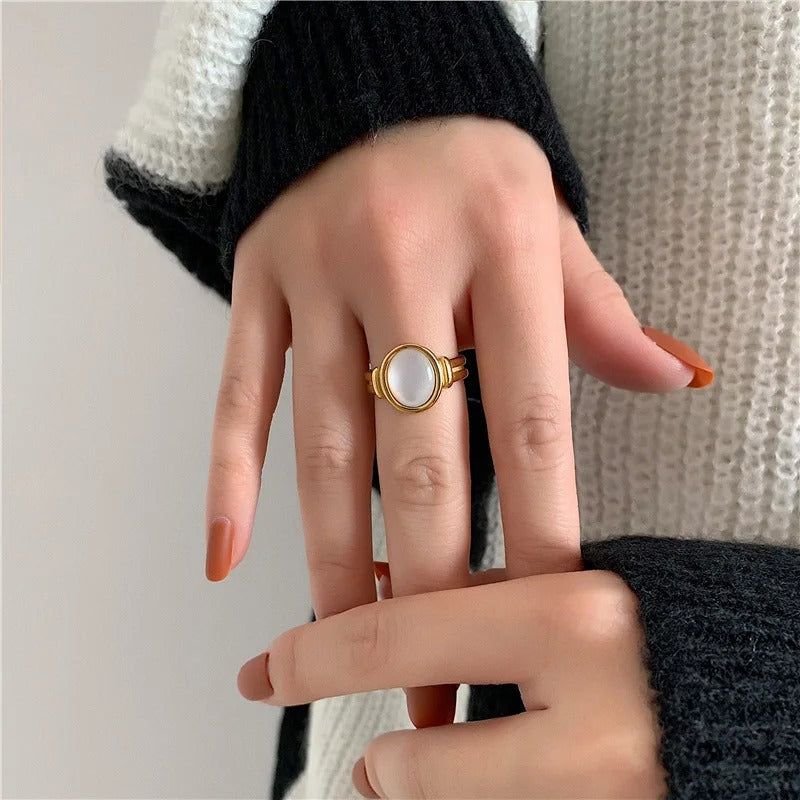 Aura Mother-of-Pearl Ring