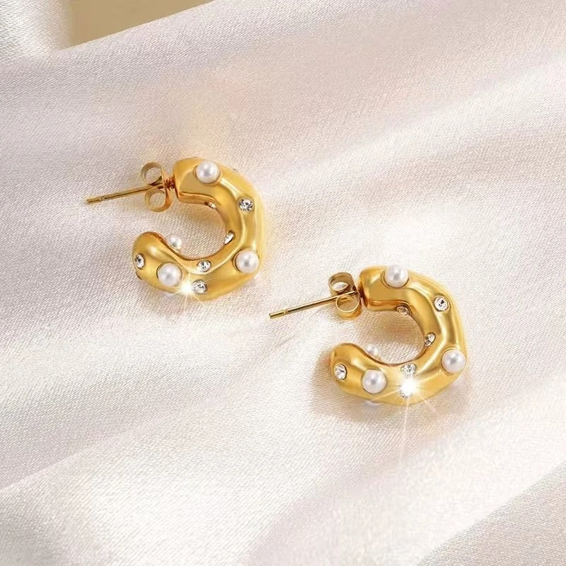 Golden Whispers Earring