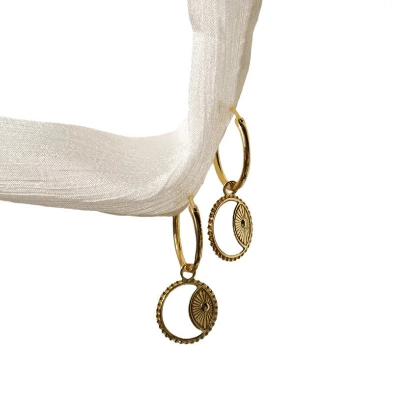 Celestial Glow Hoop Earring