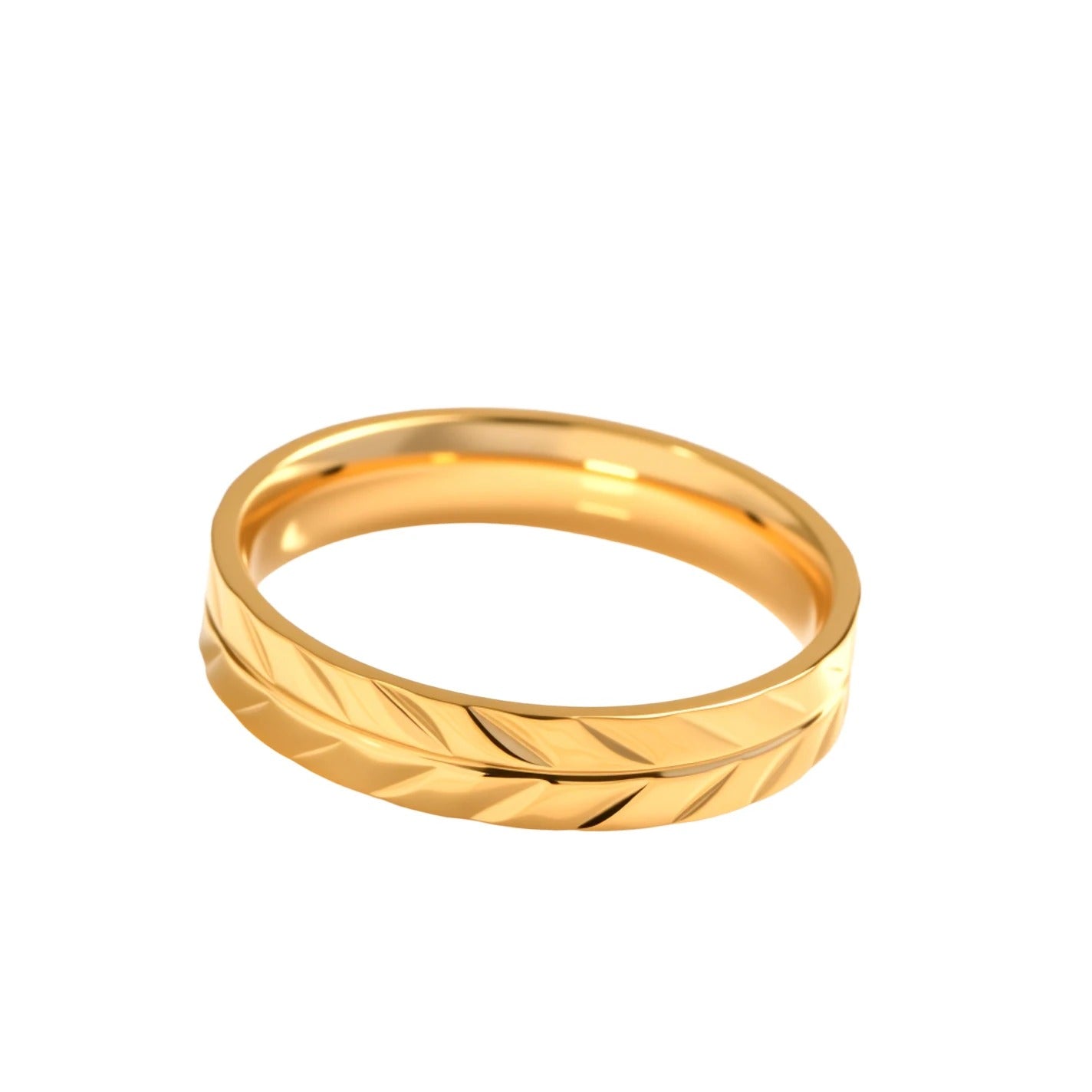 Gilded Helix Ring