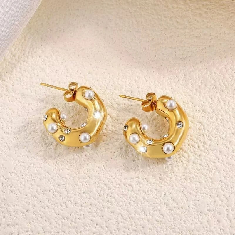 Golden Whispers Earring
