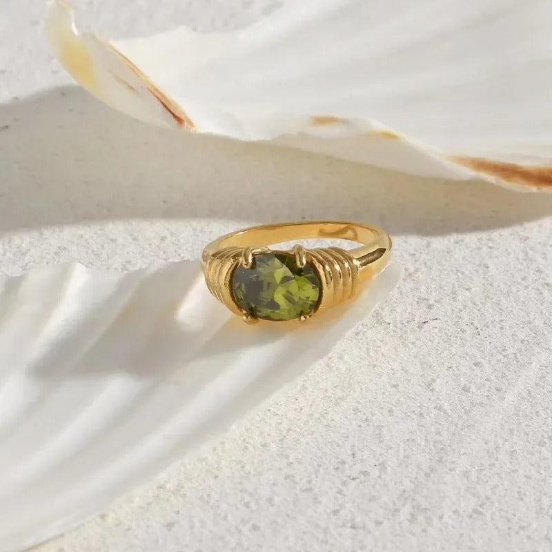 Luxe Aura Gemstone Rings