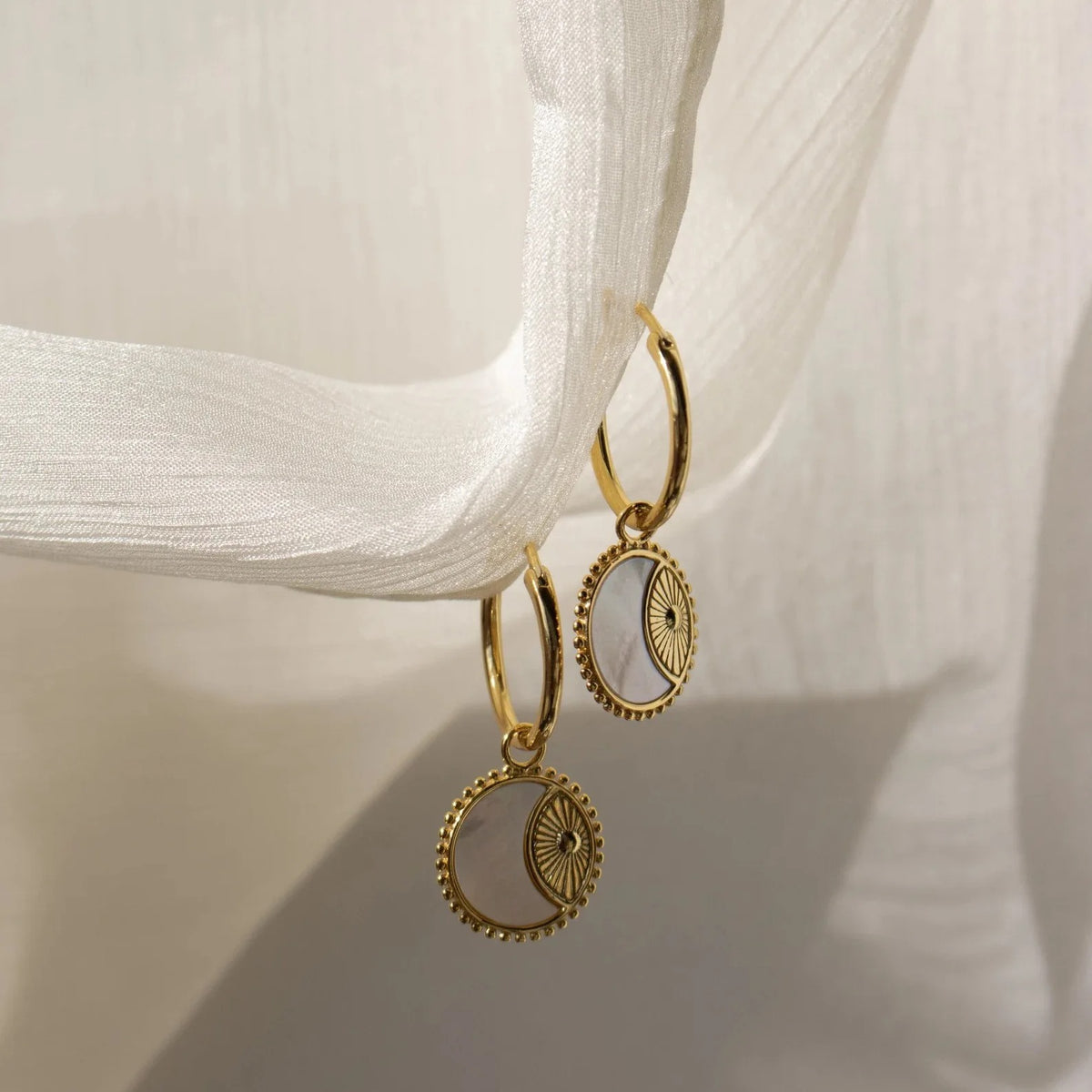Celestial Glow Hoop Earring
