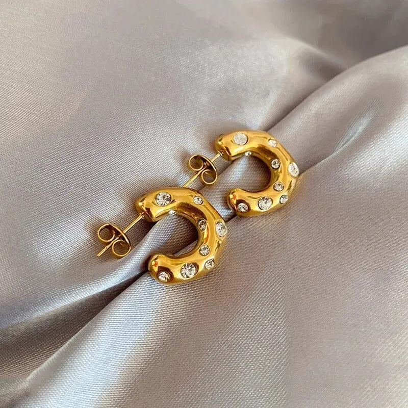 Golden Whispers Earring